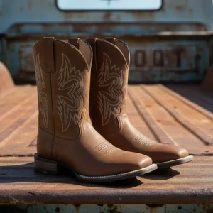 Ariat MNS Western Big Rig Wide Square Toe Cowboy Boot  brun HERR