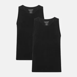 2-pack svarta linnen i bambu