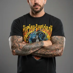 Harley Davidson  tshirt svart  unisex XL