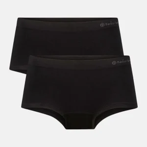 Sophie bambu hipsters med smal resårkant - svart 2-pack