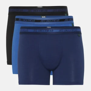3 par bambuunderkläder svarta/blå/marinblå