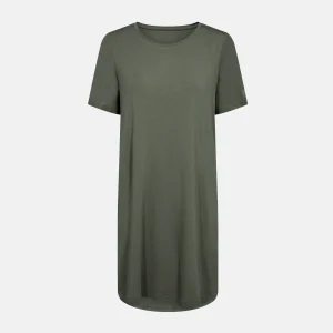 Grön t-shirtklänning i bambu