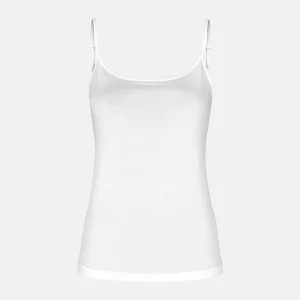 Vitt linne i bambu tunn rem