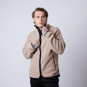 Clark fleece jacket Beige