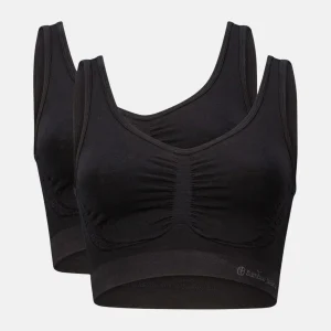 Nova bambu-bh utan vaddering - svart 2-pack