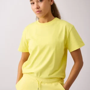 Core relaxed t-shirt back print wmn Yellow