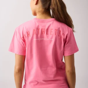 Core relaxed t-shirt back print wmn Pink