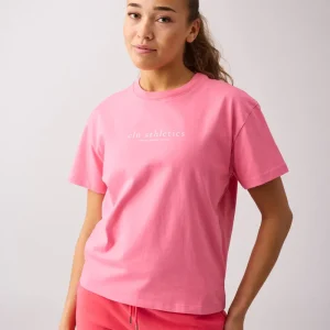 Core relaxed t-shirt print Wmn Pink