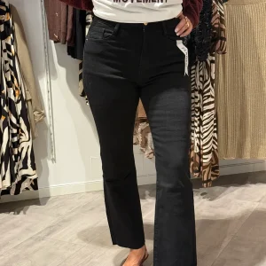 Jeans flared-svart