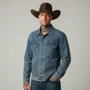 Vintage jeansjacka wrangler large