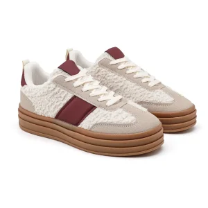 Sneakers Teddy vinröd