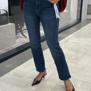 Jeans straight-blå