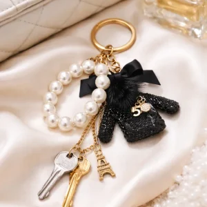 Nyckelring Classy Charms svart