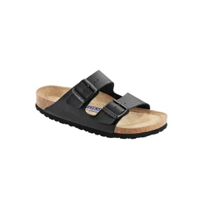 Sandal Birkenstock Arizona SFB, Birko-Flor, Smal läst - Svart Unisex