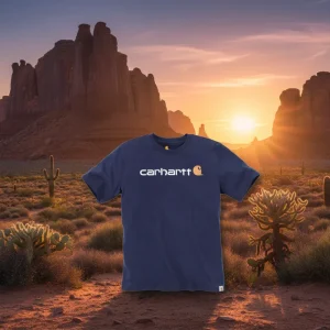 carhartt tshirt blå klassisk unisex