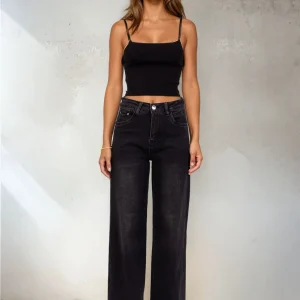 Jeans Star straight cut antracit