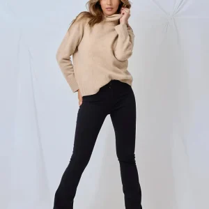 Jeans Barbara flare push-up svarta