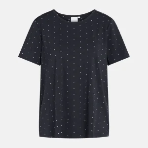 Bea kortärmad bambu T-shirt vita blå ränder