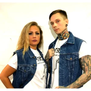 Rebell Jeansväst Amerikansk Vintage unisex