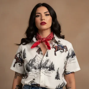 rebell hawaii skjorta westerncowboy unisex