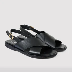 Angulus klassisk sandal Svart