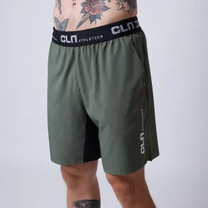 Dino stretch shorts Moss green
