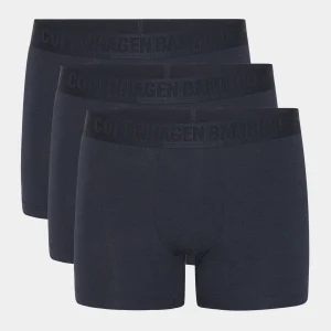 3-pack marinblå bambutrosor