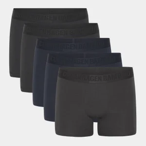 5-pack bambuunderkläder svart/marinblå/grå