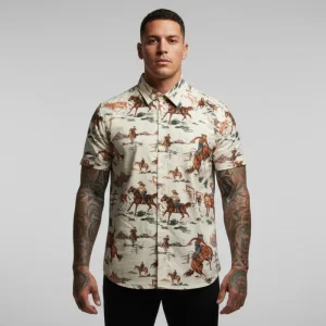 rebell hawaii skjorta westerncowboy unisex