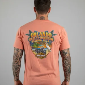 Harley Davidson motorcykel  tshirt   Rosa Large  unisex