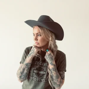 Rebell Nashville Heritage grå westernhatt