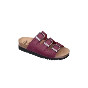 Sandal Scholl Rio Wedge AD - Vinröd Dam