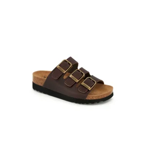 Sandal Scholl Rio Wedge AD - Mörkbrun Dam