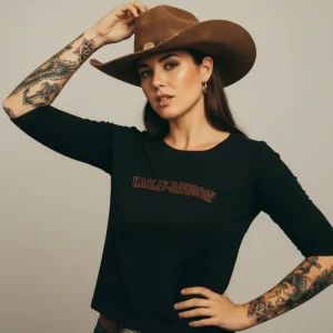 Harley  Davidson  tröja   svart  dam large