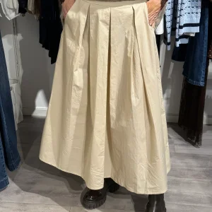 Ballongkjol med fickor beige