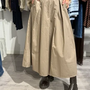 Ballongkjol med fickor Taupe