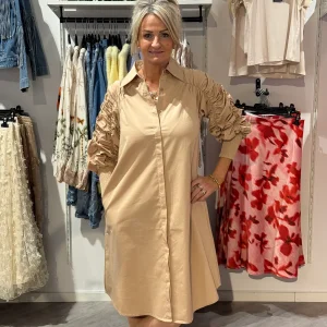 Sigga deco dress camel