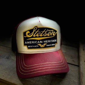Stetson Trucker Keps American Heritage maroon