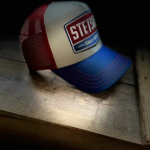 Stetson - Trucker Keps - Gasoline - blå-vit-röd
