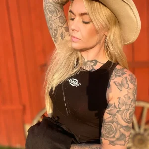 Dickies linne svart dam