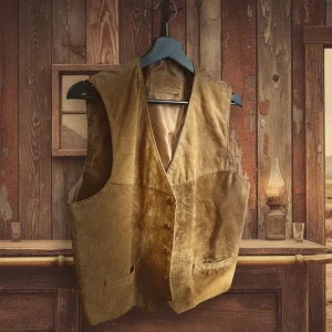 Rebell skinnväst mocka  vintage 50 brun