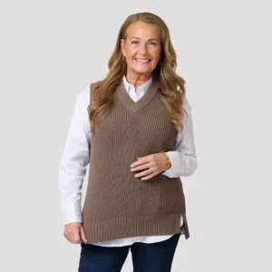 Claudia väst - Taupe