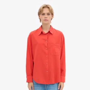 Colorful Standard Skjorta Red Tangerine