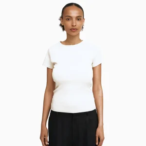 Colorful Standard Ribbad T-shirt Optical White