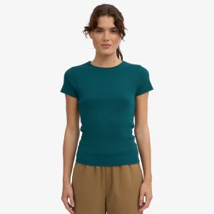Colorful Standard Ribbad T-shirt Ocean Green