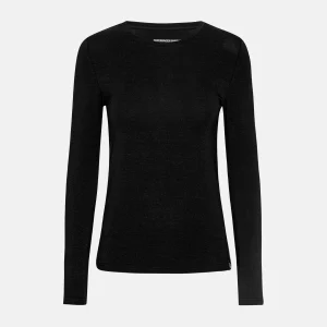 Svart långärmad t-shirt i bambu