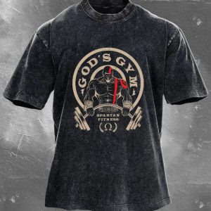 GOD'S GYM MEN'S WASHED T-SHIRT