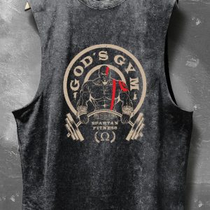 GOD'S GYM WASHED SLEEVELESS TANK