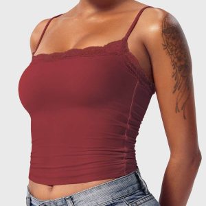 Gymfit Annabely Square Neck Lace Tank