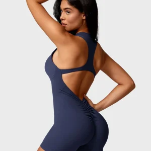 Gymfit Emma Backless Zipper Jumpsuit